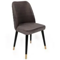 Set scaune de bucătarie Trendy Hugo Catifea/ Dark Gray Gold photo 3