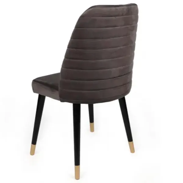 Set scaune de bucătarie Trendy Hugo Catifea/ Dark Gray Gold photo 5