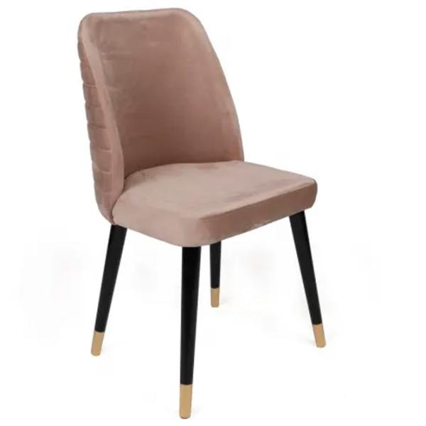Set scaune de bucătarie Trendy Hugo Catifea/ Beige Gold photo 3