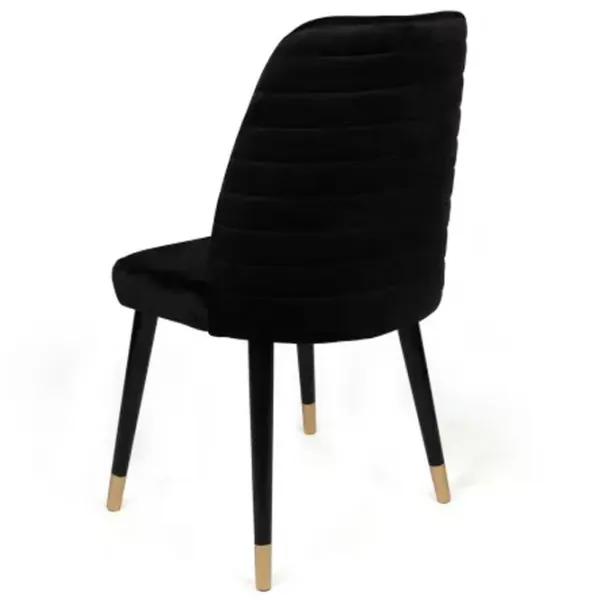 Set scaune de bucătarie Trendy Hugo Catifea/ Black Gold photo 5
