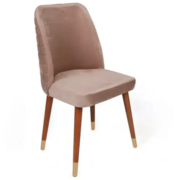 Set scaune de bucătarie Trendy Hugo Catifea/ Beige Brown photo 2