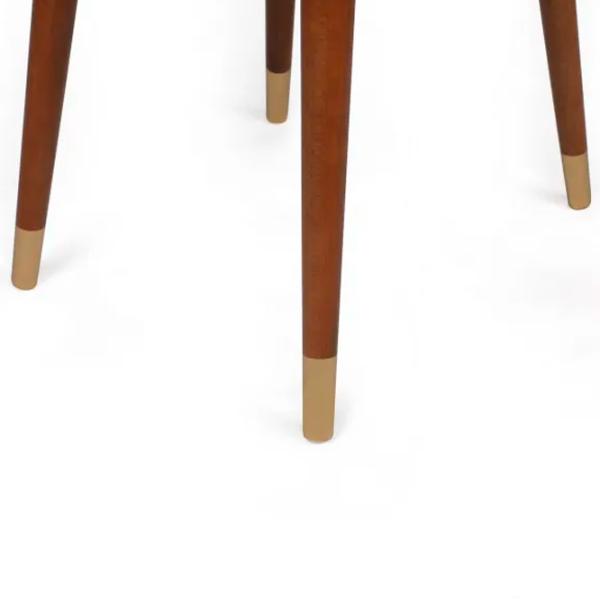 Set scaune de bucătarie Trendy Hugo Catifea/ Black Brown photo 4
