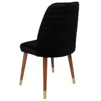 Set scaune de bucătarie Trendy Hugo Catifea/ Black Brown photo 5