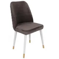 Set scaune de bucătarie Trendy Hugo Catifea/ Anthracite Gold photo 2