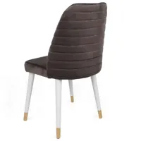 Set scaune de bucătarie Trendy Hugo Catifea/ Anthracite Gold photo 4