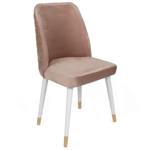 Set scaune de bucătarie Trendy Hugo Catifea/ Beige Gold photo 3