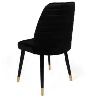 Set scaune de bucătarie Trendy Hugo Catifea/ Black Gold photo 3
