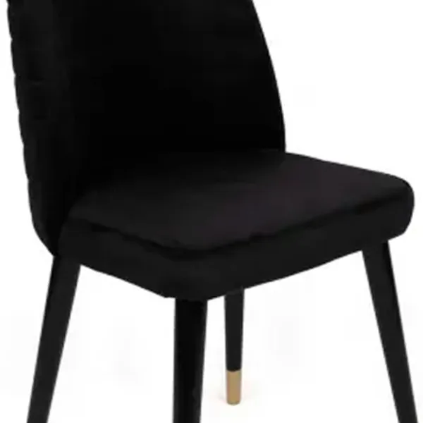 Set scaune de bucătarie Trendy Hugo Catifea/ Black Gold photo 4