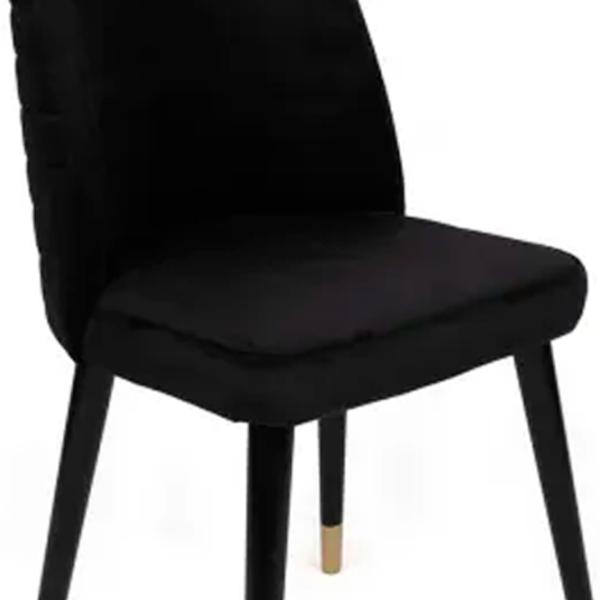 Set scaune de bucătarie Trendy Hugo Catifea/ Black Gold photo 4