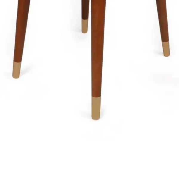 Set scaune de bucătarie Trendy Hugo Catifea/ Black Brown photo 5