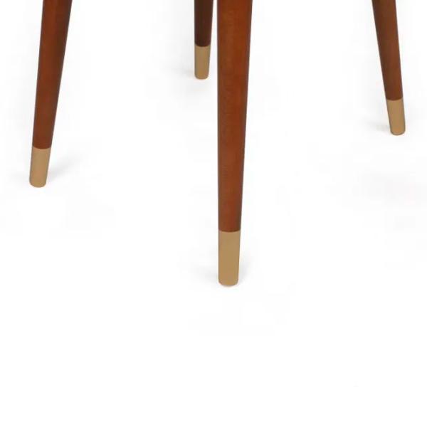 Set scaune de bucătarie Trendy Hugo Catifea/ Black Brown photo 5