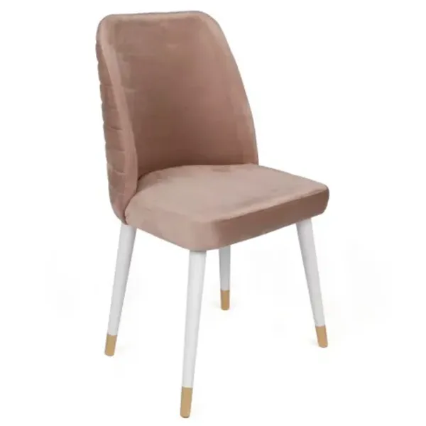 Set scaune de bucătarie Trendy Hugo Catifea/ Beige Gold photo 2