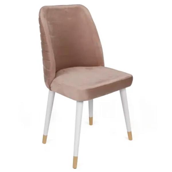 Set scaune de bucătarie Trendy Hugo Catifea/ Beige Gold photo 2