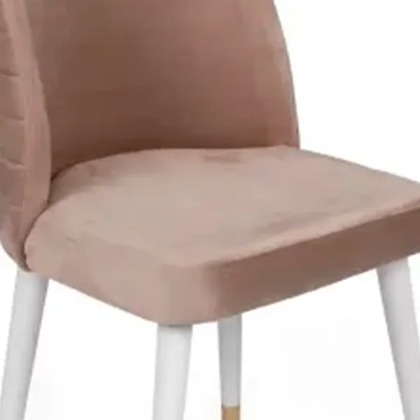 Set scaune de bucătarie Trendy Hugo Catifea/ Beige Gold photo 4