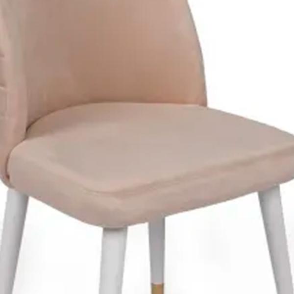 Set scaune de bucătarie Trendy Hugo Catifea/ Cream Gold photo 4