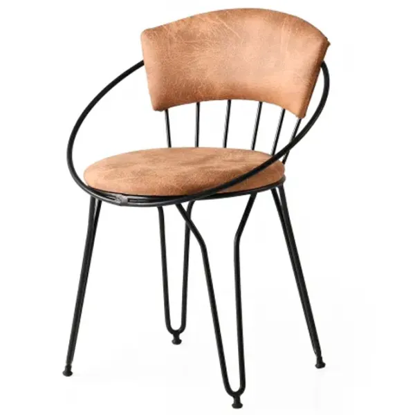 Set scaune de bucătarie Trendy Istanbul Velvet/ Beige Black photo 2
