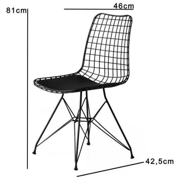 Scaun de bucătărie Trendy Tivoli ECO Piele/ Black  photo 5