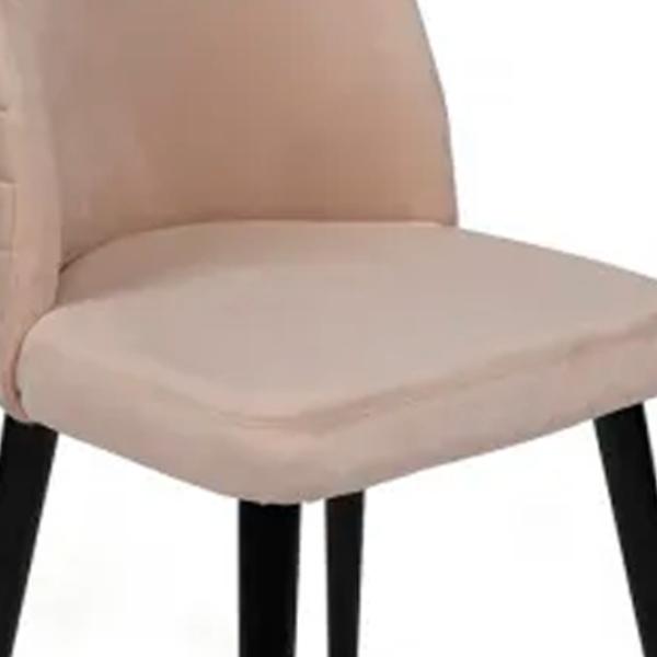 Set scaune de bucătarie Trendy Tutku Catifea/ Cream Black photo 4