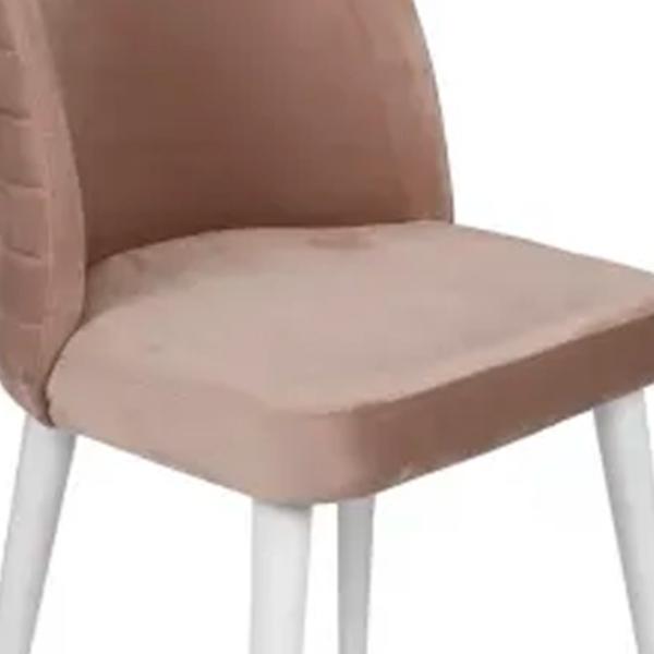 Set scaune de bucătarie Trendy Tutku Catifea/ Beige White photo 4