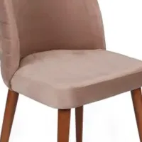 Set scaune de bucătarie Trendy Tutku Catifea/ Beige Brown photo 4