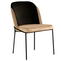 Set scaune de bucătarie Trendy DR - V4 Catifea/ Beige Black photo 2