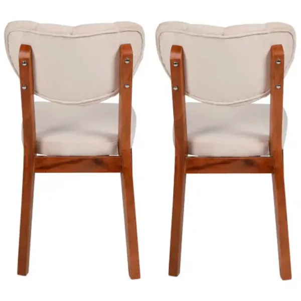 Set scaune de bucătarie Trendy Elma Catifea/ Beige Brown photo 3