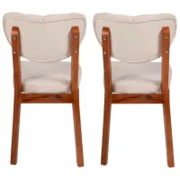 Set scaune de bucătarie Trendy Elma Catifea/ Beige Brown photo 3