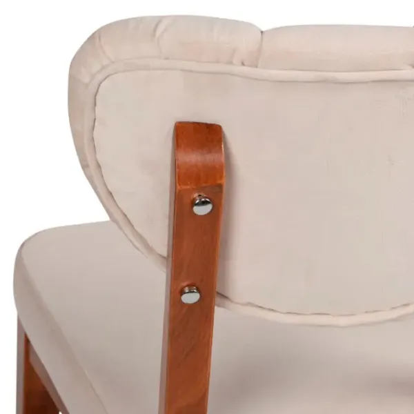 Set scaune de bucătarie Trendy Elma Catifea/ Beige Brown photo 4