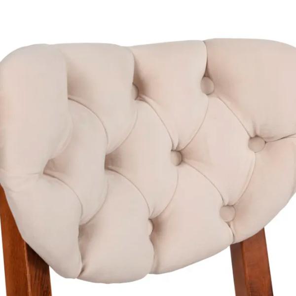 Set scaune de bucătarie Trendy Elma Catifea/ Beige Brown photo 5