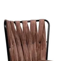 Set scaune de bucătarie Trendy KUŞAKLI Catifea/ Light Brown Black photo 4