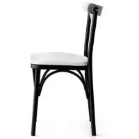 Set scaune de bucătarie Trendy Ekol Piele ecologică / White Black photo 3