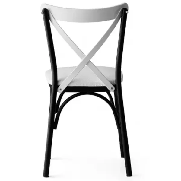 Set scaune de bucătarie Trendy Ekol Piele ecologică / White Black photo 4