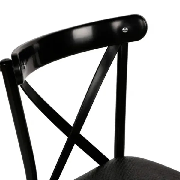 Set scaune de bucătarie Trendy Ekol Piele ecologică / Black Black photo 5