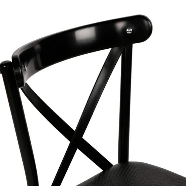 Set scaune de bucătarie Trendy Ekol Piele ecologică / Black Black photo 5