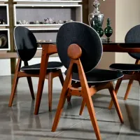 Set scaune de bucătarie Trendy Touch Stofă/ Antracit Brown photo 3