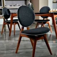 Set scaune de bucătarie Trendy Touch Stofă/ Antracit Brown photo 5