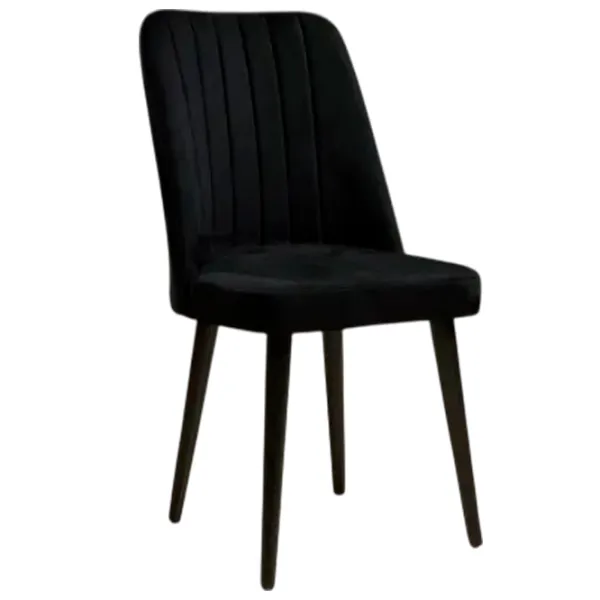 Set scaune de bucătarie Trendy Vega Catifea/ Black Black photo 1