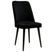 Set scaune de bucătarie Trendy Vega Catifea/ Black Black