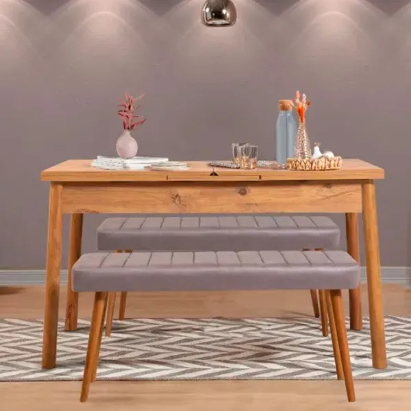 Masă de bucătărie extensibilă Trendy Santiago Lemn/ Brown photo 5