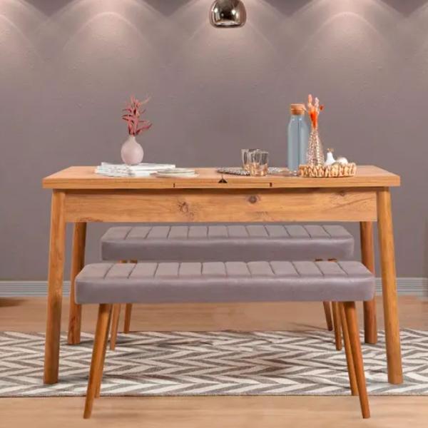 Masă de bucătărie extensibilă Trendy Santiago Lemn/ Brown photo 5