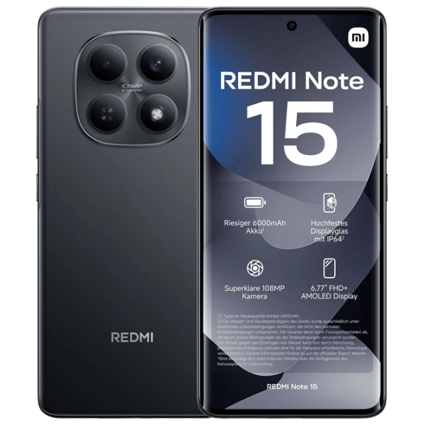 Xiaomi Redmi Note 15 4G 6 GB/ 128 GB/ Dual SIM/ Black Midnight photo 1