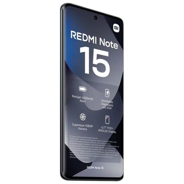 Xiaomi Redmi Note 15 4G 6 GB/ 128 GB/ Dual SIM/ Black Midnight photo 6