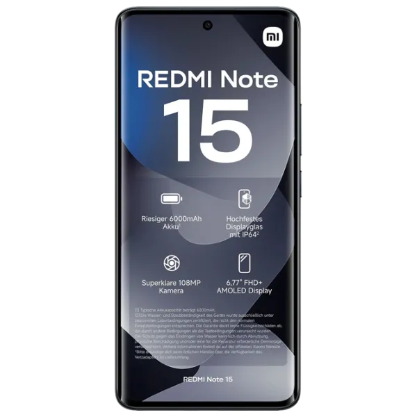 Xiaomi Redmi Note 15 4G 6 GB/ 128 GB/ Dual SIM/ Black Midnight photo 11