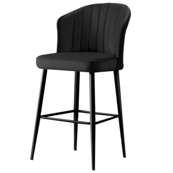Scaune de bar Trendy Rubi Poliester / Metal / Black photo 1