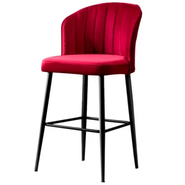 Scaune de bar Trendy Rubi Poliester / Metal / Red photo 1
