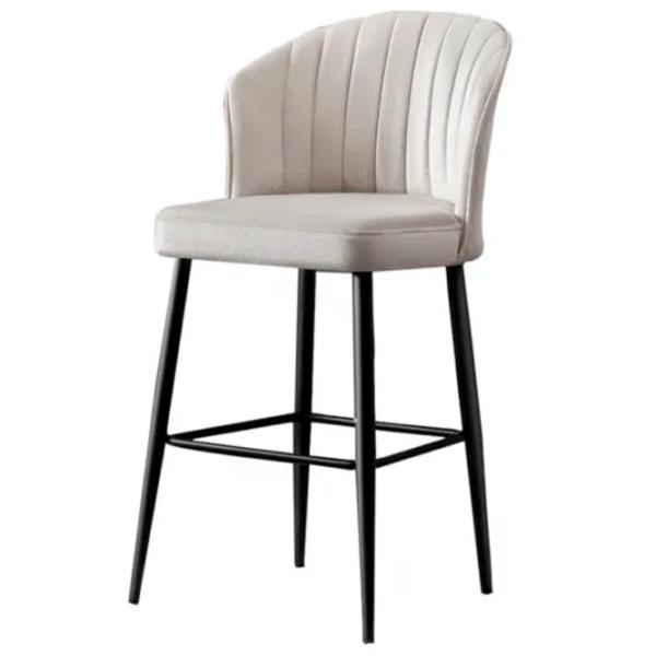Scaune de bar Trendy Rubi Poliester / Metal / Cream photo 1