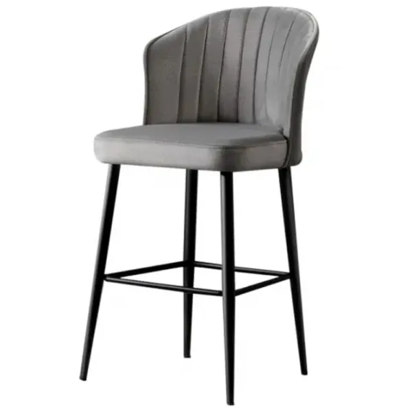 Scaune de bar Trendy Rubi Poliester / Metal / Gray photo 1