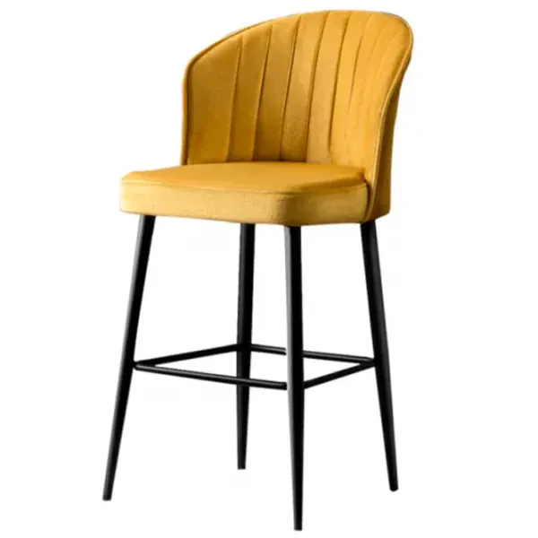Scaune de bar Trendy Rubi Poliester / Metal / Yellow photo 1