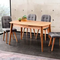 Masă de bucătărie extensibilă Trendy Retro MDF/ Stejar Sonoma photo 2