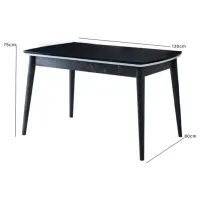 Кухонный стол раскладной Trendy Vega МДФ/ Черный photo 2